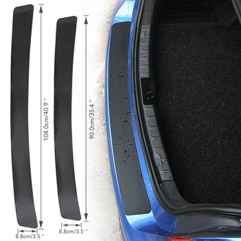 Наклейка на задний бампер багажника автомобиля из углеродного волокна для VW Passat B8 CC VW Passat B6 3C B7 Skoda Superb A7