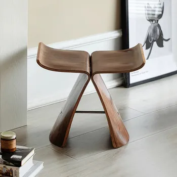 Скандинавский датский стул креативного дизайна, стул-бабочка, табурет легкого роскошного дизайна, арт-табурет для смены обуви