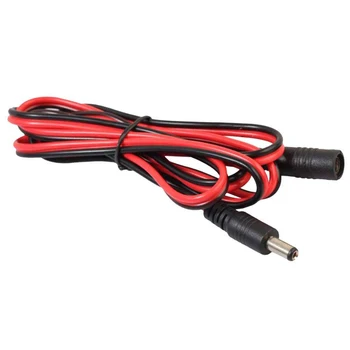 Удлинительный кабель 1,5 м DC5525 от мужчины к женщине DC 5.5x2.5 Шнур питания монитора ноутбука Черный + красный