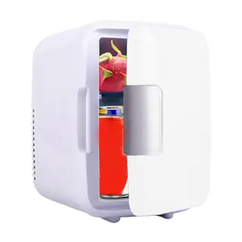 Мини Холодильник Охладитель Грелка С морозильной камерой 12 В 4-литровый Косметический холодильник Мини Настольный холодильник Охладитель И грелка для косметики по уходу за кожей