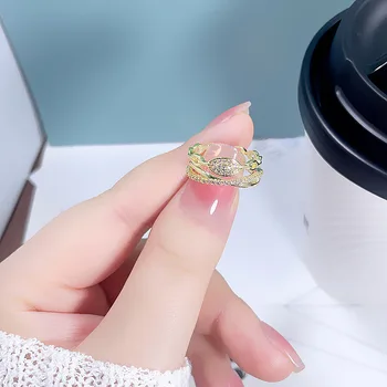 Корейское издание Изысканного открывающего кольца для женщин с высококачественным и групповым дизайном, кольцо на палец 2023, новые модные изделия ручной работы