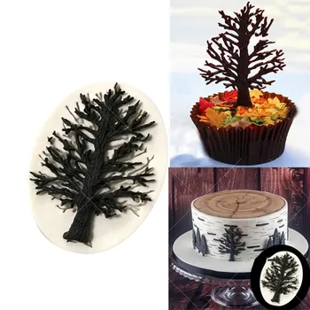 3D форма в виде дерева, силиконовые формы для торта, форма для помадки, инструменты для украшения торта, формы для шоколада, форма для выпечки свадебных украшений