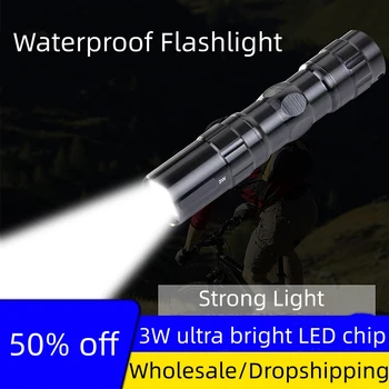 Мини светодиодный фонарик водонепроницаемый яркий Портативный фонарик практические мощный фонарь для открытый пешие прогулки кемпинг освещения