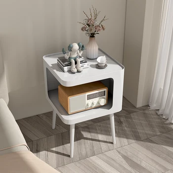 Прикроватные тумбочки в скандинавском стиле для спальни, современная белая прикроватная тумбочка для макияжа, Минималистичный детский кавайный столик De Chevet Мебель для дома
