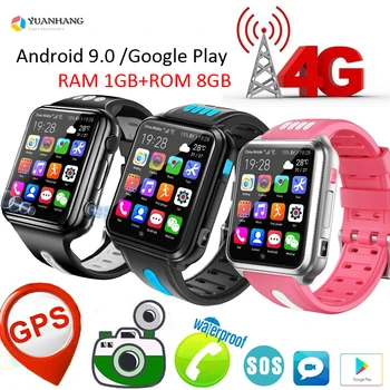 Android 9.0 Smart 4G Удаленная камера GPS Wi-Fi Отслеживание местоположения детей, учащихся Google Play Bluetooth Умные часы Видеозвонок Телефон Часы