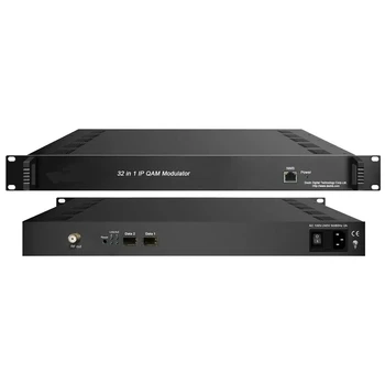 32-Канальный IP-мультиплексирующий Скремблирующий QAM-модулятор IPTV на DVB-C 32-частотный выход