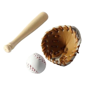 Бейсбольный софтбол из 3 предметов, спортивные принадлежности для отдыха, бейсбольный реквизит для мальчиков и девочек