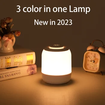 Светодиодный ночник, сенсорная лампа, настольная лампа, прикроватная лампа, лампа для спальни с сенсорным датчиком, Портативная настольная лампа для подарков для детей, светодиодная