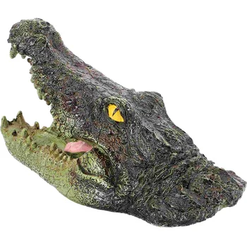 Голова крокодила Садовый пруд Плавающий Орнамент животного Нежный декор Наружное украшение