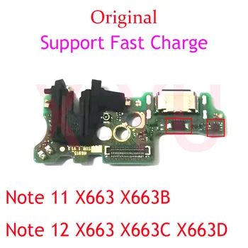 Оригинал для Infinix Note 11 X663 X663B/Note 12 X663 X663C X6633D USB Плата Для Зарядки Док-порт Гибкий Кабель Запчасти для ремонта
