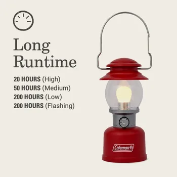 Светодиодный фонарь Coleman Classic 500 люмен, красный, фонарь для кемпинга, кемпинг на открытом воздухе