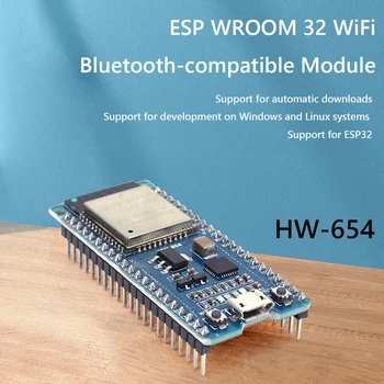 ESP WROOM 32 WiFi Bluetooth-совместимый модуль Модуль разработки с Низким энергопотреблением 4 МБ SPI Flash Датчик Холла