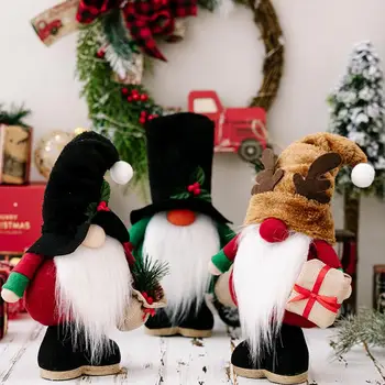 Рождественские украшения из линялой ткани, уникальное праздничное Рождество, Безликая Длинная борода, Большой нос, скандинавский стиль для дома