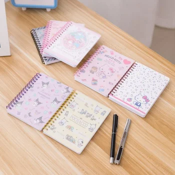 Мультяшный блокнот Cinnamoroll Pochacco Melody Kuromi, маленький блокнот, портативный дневник, Творческое руководство, подарки