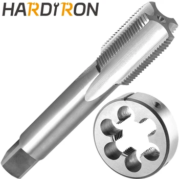 Hardiron M20 X 0,5 Метчик и матрица Правая, M20 x 0,5 метчик с машинной резьбой и круглая матрица