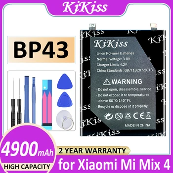 Оригинальный аккумулятор KiKiss BP43 4900mAh для мобильного телефона Xiaomi Mi Mix4 Mix 4 Batteria