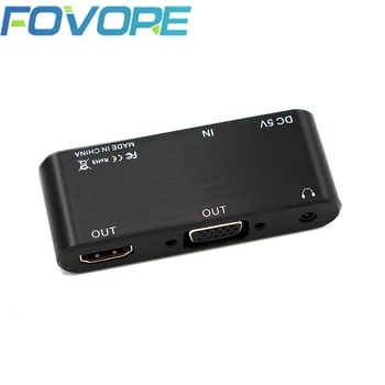HDMI-VGA HDMI Адаптер HDMI Male-VGA Famale Конвертер Адаптер 1080P Цифро-Аналоговое Видео Аудио Для ПК Ноутбук Планшет НОВЫЙ