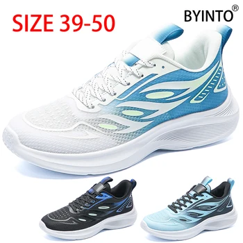 Большой размер 39-50, мужская спортивная обувь для тенниса, легкие дышащие кроссовки на шнуровке, кроссовки для ходьбы, бег трусцой, Tenis Masculino