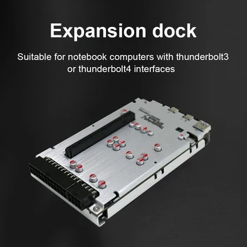 Док-станция видеокарты Подключается к ноутбуку Внешняя графическая карта GPU Dock Два интерфейса Thunderbolt Поддерживают обратную зарядку мощностью 60 Вт