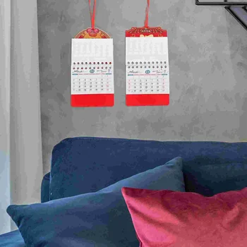 8 шт. Традиционный настенный календарь Планирование домашнего хозяйства в китайском стиле Ежемесячный Домашний запас Ежедневное подвешивание