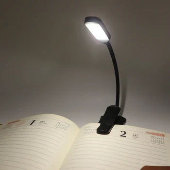 Лампа Для Чтения Перезаряжаемая Книжная Лампа 7 LED 3 Яркости Ночная Лампа Для Чтения Сенсорный Выключатель Прикроватная Лампа Дети Легко Закрепляют Книгу
