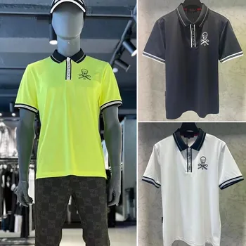 Одежда для гольфа Мужская Футболка с коротким рукавом Гольф Новая спортивная Повседневная Универсальная быстросохнущая рубашка Поло