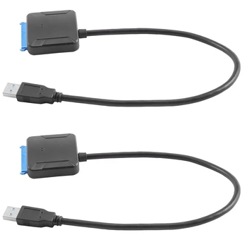 2X SATA к USB 3.0 2.5/3.5 HDD SSD конвертер жесткого диска Кабельный линейный адаптер