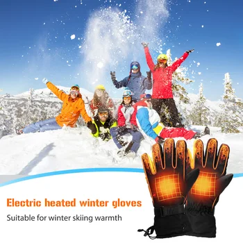 Перчатки с USB-подогревом Ветрозащитные 1 пара перчаток с электрическим подогревом Зимние Теплые электрические перчатки постоянной температуры для мужчин и женщин