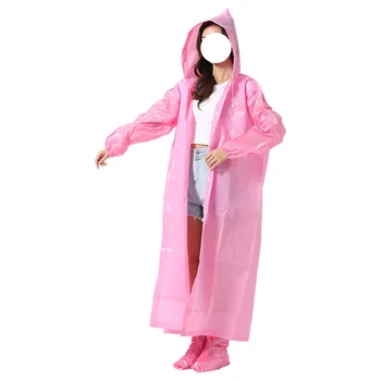 Утолщенное пончо-дождевик для взрослых, переносная длинная куртка-дождевик, легкая непромокаемая одежда для защиты тела в дождливый день