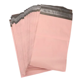 100 шт Розовая курьерская сумка, самозаклеивающийся пластиковый конверт, сумки для доставки, Водонепроницаемая Почтовая Синяя упаковка, Одежда
