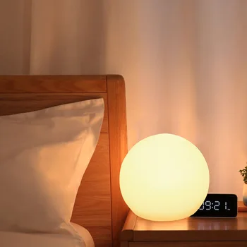 Светодиодный светильник с шариком Внутренний Торшер Наружное Украшение сада Домашнее Ландшафтное освещение USB-зарядка Настольная лампа для вечеринки Светящийся шар