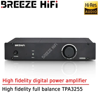 BREEZE HIFI 300 Вт * 2 Высокой Мощности, Полностью Сбалансированный Цифровой Стереоусилитель TPA3255, Высокая Точность Воспроизведения, Сверхнизкие искажения