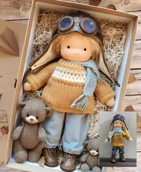[Забавно] 30 см Мягкие плюшевые игрушки прекрасная Вальдорфская кукла плюшевая игрушка из полипропиленового хлопка Мягкая кукла-подушка успокаивающий подарок ребенку на день рождения