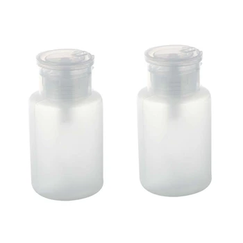 2X 150 мл лака для макияжа для ногтей Пластиковый насос-дозатор для снятия флакона белого цвета