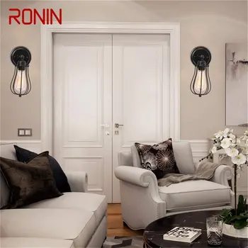 Классические Настенные Бра RONIN Light В стиле Ретро Лофт со Светодиодными Светильниками для Украшения Домашнего Коридора