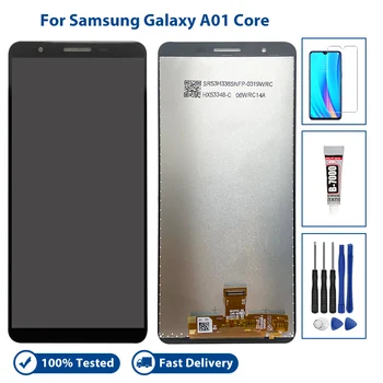Совершенно Новый экран для Samsung Galaxy A01 Core LCD с сенсорным экраном, дигитайзер, замена дисплея в сборе с бесплатными подарками