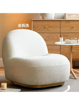 Современный легкий Одноместный стул из роскошного ламината, Диван-груша Snowstorm, Кресло для отдыха на балконе