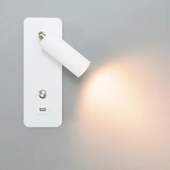 Внутренние светодиодные настенные светильники DC5V USB-зарядка светодиодный настенный светильник для спальни, современный настенный светильник для лестницы, кабинет, гостиная, бра
