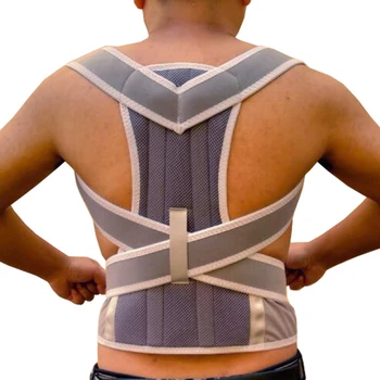 2 Металлических опорных плечевых пояса для горбатого пояса для верхней части спины, Ортопедический корректор осанки При сколиозе, пояс для выпрямления позвоночника.