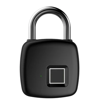 Защитный замок без ключа Противоугонный навесной замок Биометрическая идентификация Водонепроницаемый USB Перезаряжаемый для шкафа Рюкзак