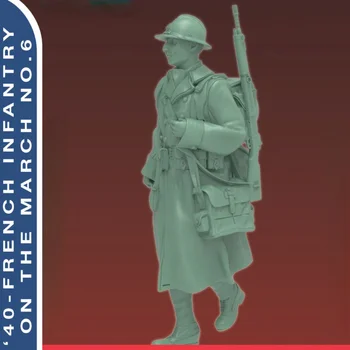 Масштаб 1/35 Совершенно Новая фигурка из смолы, собранная модель Французского солдата, Миниатюрная Диорама на 1 человека в разобранном виде, неокрашенная N866
