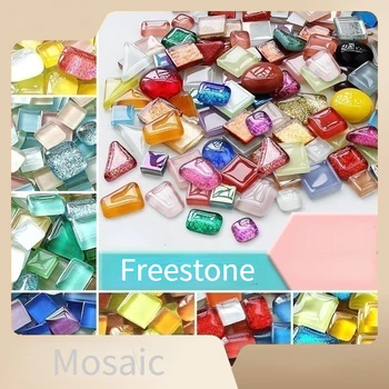 200 г многослойной блестящей мозаики из кристаллов Freestone, пластырь для детей, материал из сыпучих частиц ручной работы, сделанный своими руками