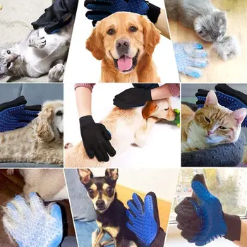 Перчатки для ухода за домашними кошками и собаками, шерстяные перчатки, щетка для обеззараживания шерсти домашних животных, расческа, перчатки для чистки, массажные перчатки