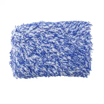 Мягкая салфетка для мытья автомобиля высокой плотности, супер мягкая салфетка для мытья автомобиля, полотенце для мытья автомобиля из микрофибры, губчатый блок синего цвета