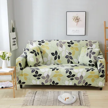 Чехол для дивана с цветами в гостиной, защита для дивана, Эластичный чехол для подушки с геометрическим принтом, чехол для кресла и дивана