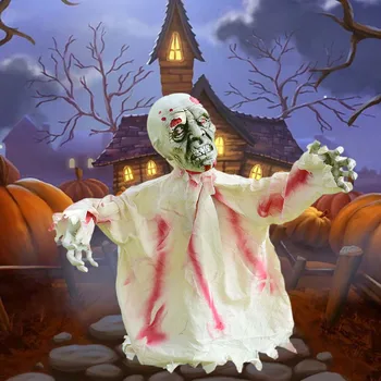 Жуткий зомби на лужайке, кол, дом с привидениями, страшная кукла, декор для Хэллоуина