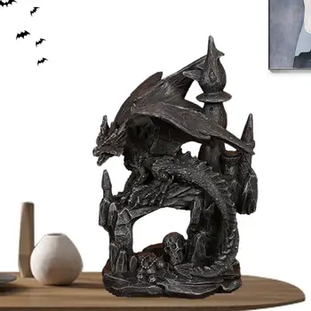 Декор стола в виде дракона Настольные украшения в виде дракона для стола Коллекционная статуэтка боевого дракона Декор книжной полки в стиле ретро для детской комнаты