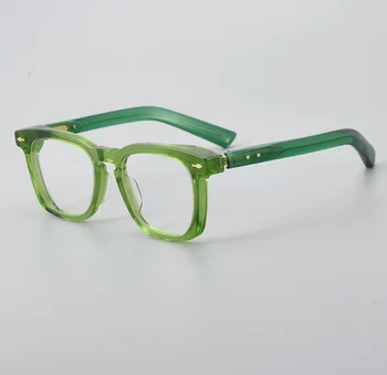 Высококачественная Ацетатная оправа для очков, Ретро Мужские Оптические очки, Японские Очки ручной работы по рецепту, Винтажные Очки для женщин, Очки для очков