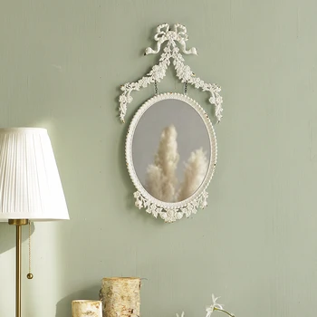 Золотой Винтажный дизайн стен, зеркало в гостиной, прихожая, спальня, Скандинавский декор, салон, Эстетический декор комнаты