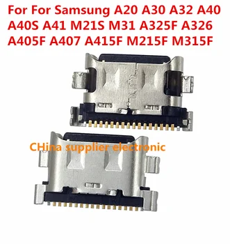 Зарядное Устройство USB Порт Для Зарядки Док-станция Samsung A20 A30 A32 A40 A40S A41 M21S M31 A325F A326 A405F A407 A415F M215F M315F